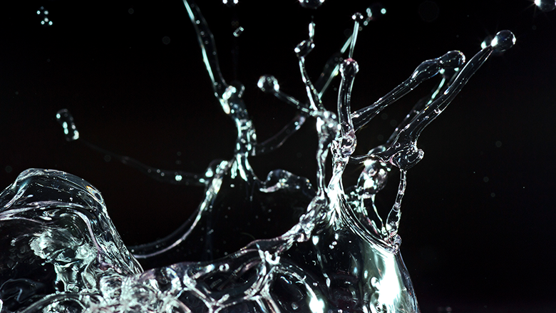 water splashing abstract